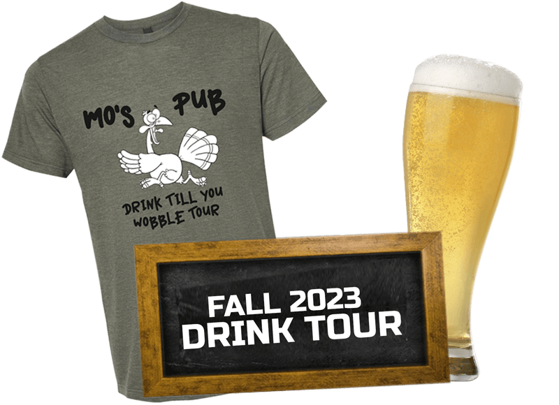 Fall Drink Tour 2023 at Mo's Pub Escanaba, Michigan.